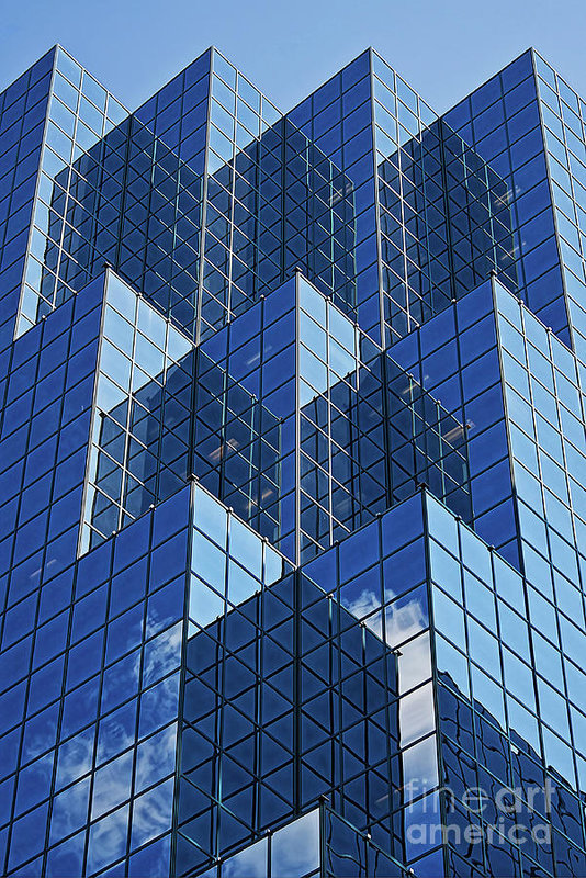 Blue Geometry in Ottawa, Canada