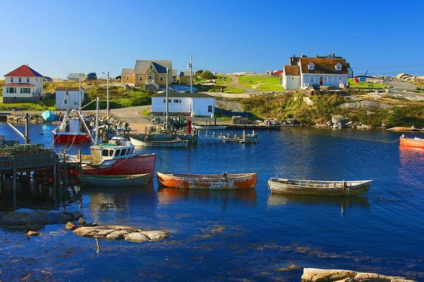 Fishing boats in Peggy's Cove, Nova Scotia
