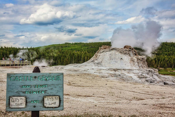 Castle Geyser may erupt - Yellowstone 