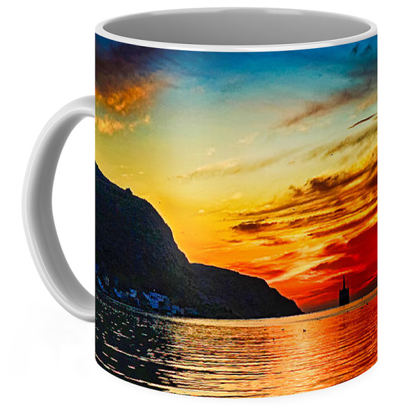 Sunrise colors in St.Johns Newfoundland coffee mug