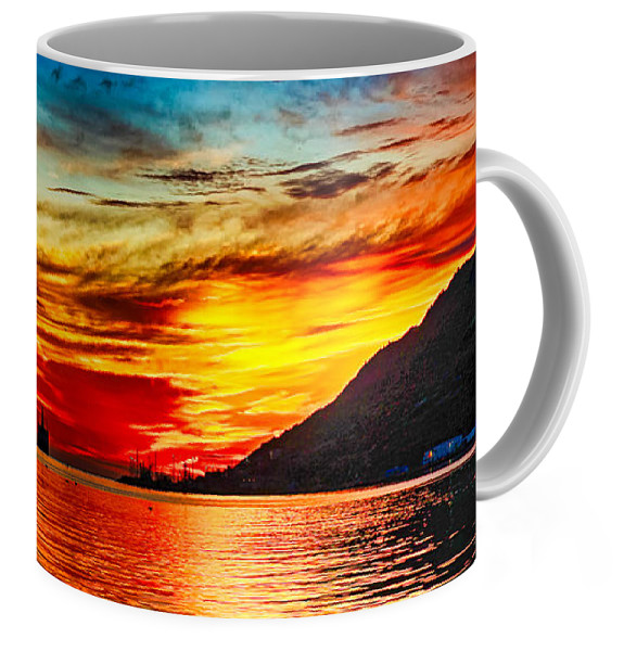 Sunrise colors in St.Johns Newfoundland coffee mug
