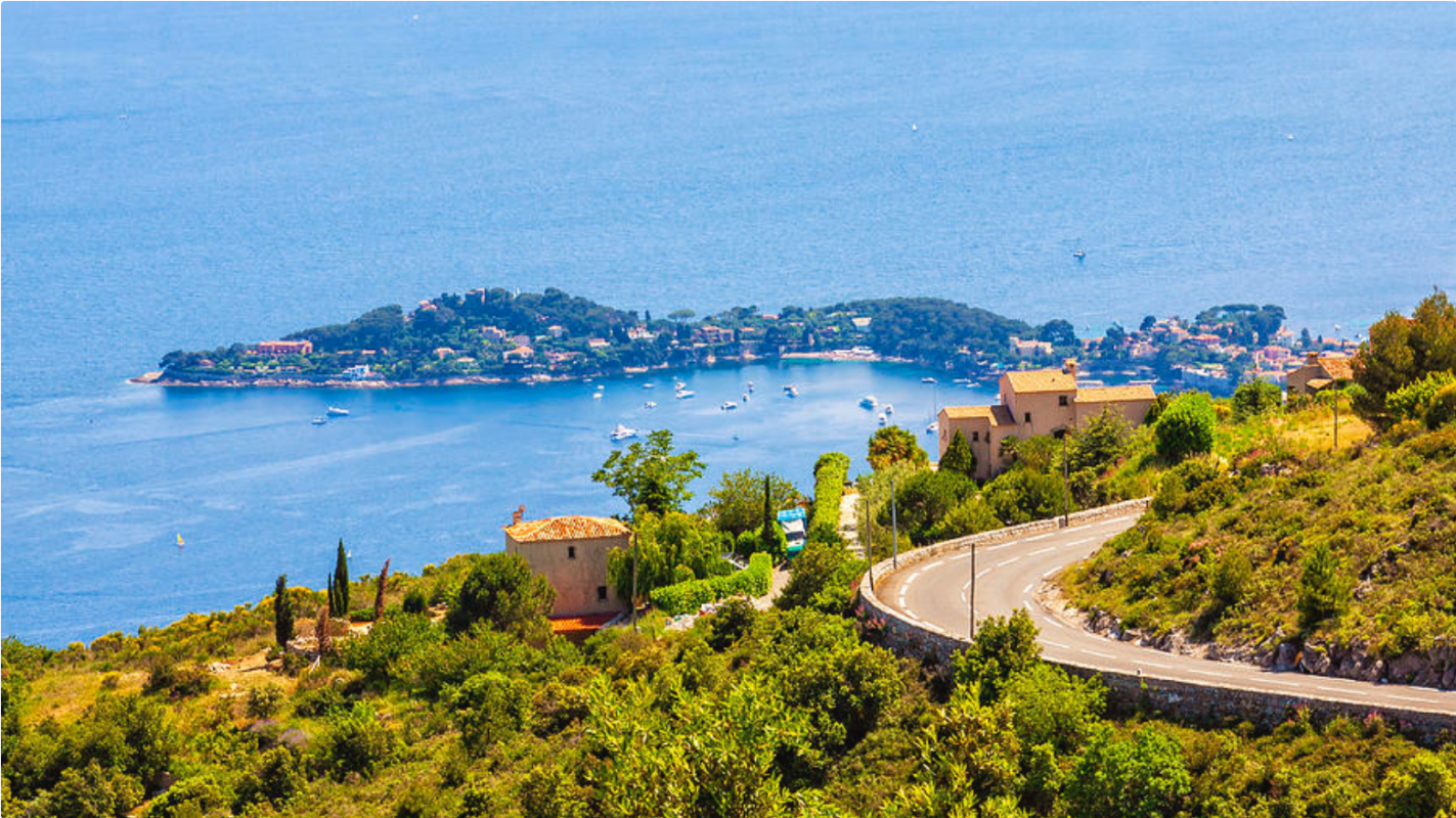 Cote d'Azur viewed from Eze