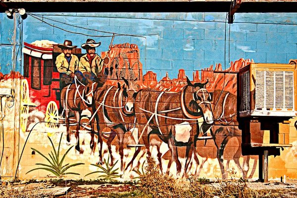 Wild West Mural, Dolan Springs, Arizona